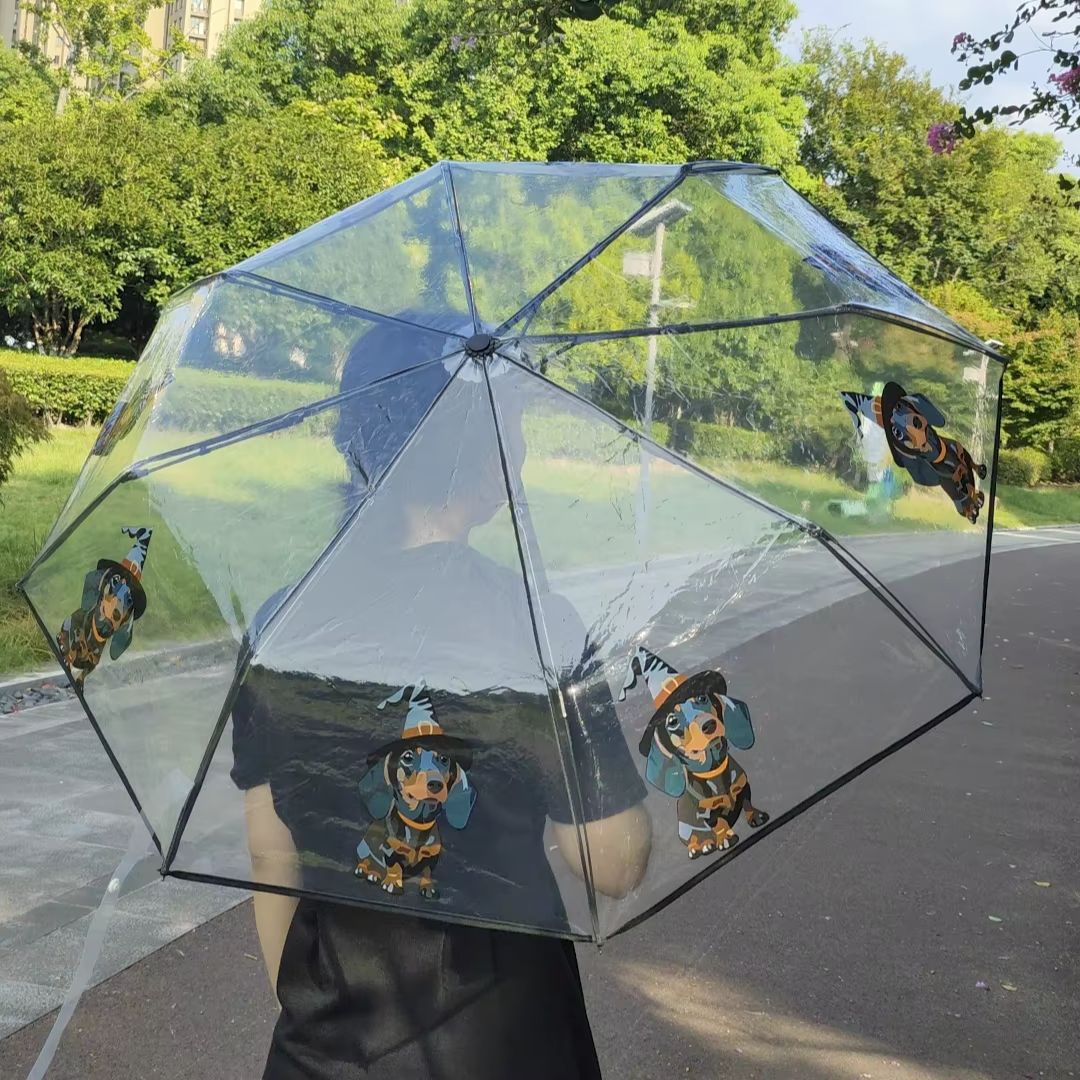 Parapluie Transparent Motif Chien - Acheter Parapluie