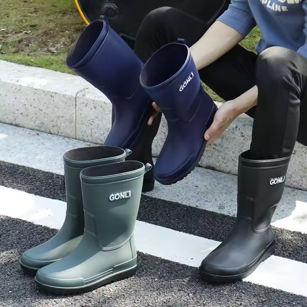 Bottes de Pluie Imperméables Vert - Acheter Parapluie
