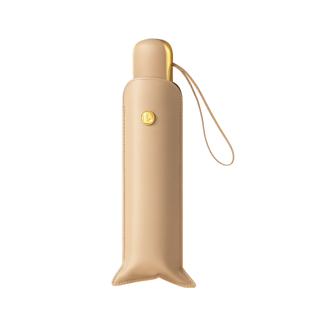 Mini Parapluie Automatique Pliant Premium Beige