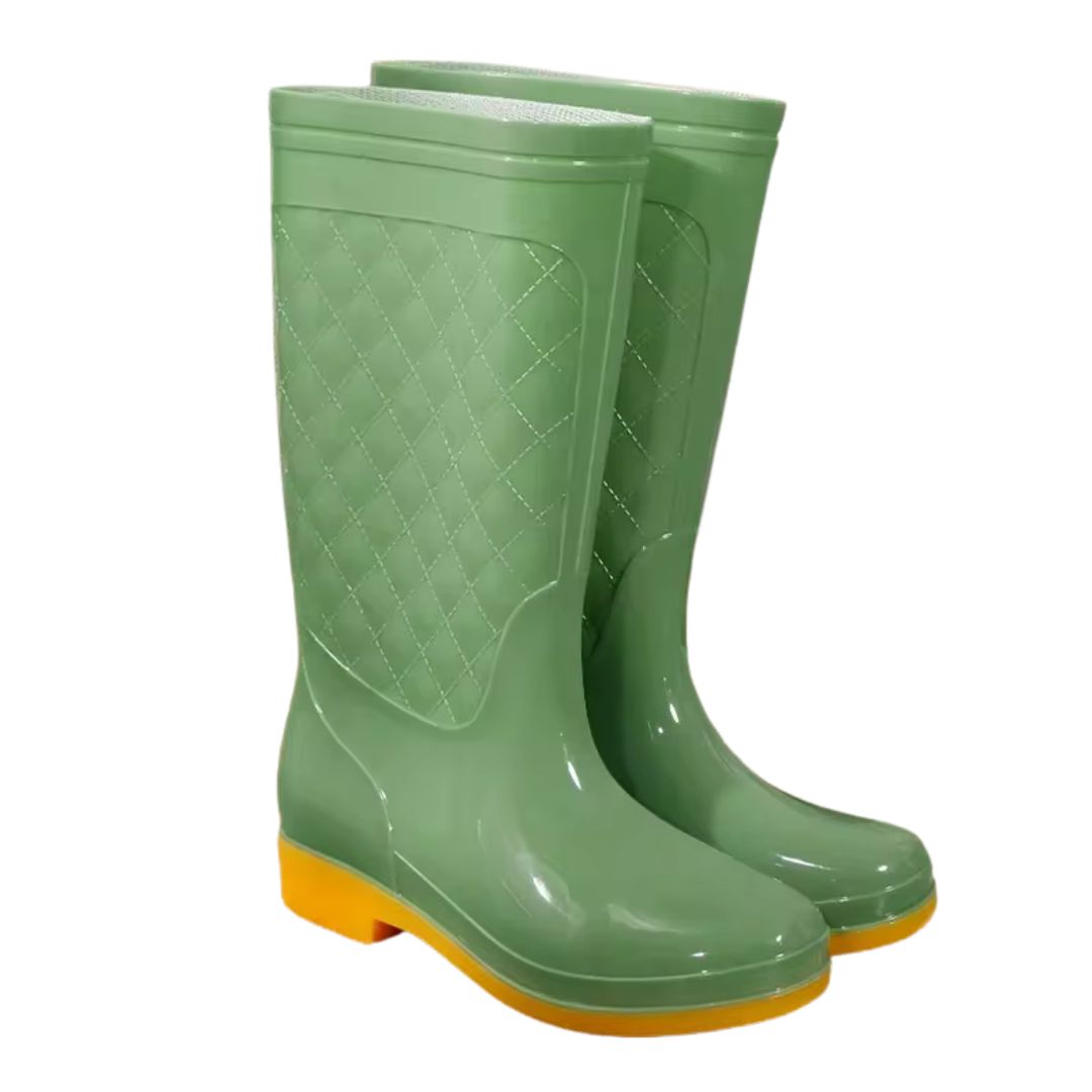 Bottes de Pluie Femme Antidérapantes Vert - Acheter Parapluie