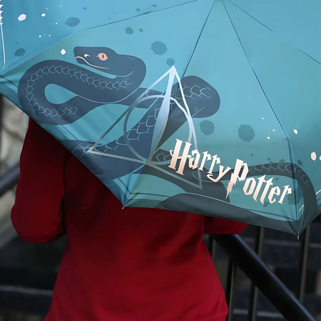 Parapluie Harry Potter Vert Clair - Acheter Parapluie