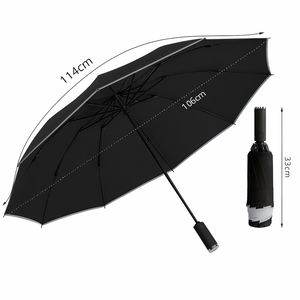 Parapluie Réfléchissant Premium Noir - Acheter Parapluie