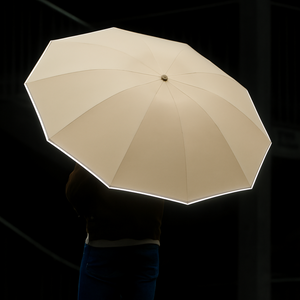 Parapluie Réfléchissant Premium Beige - Acheter Parapluie