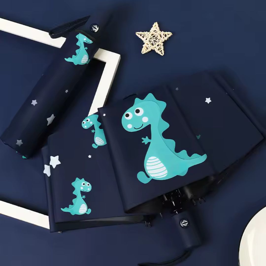 Parapluie Enfant Dinosaure Bleu Marine - Acheter Parapluie