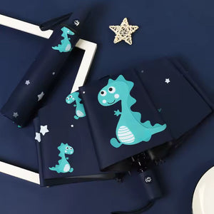 Parapluie Enfant Dinosaure Bleu Marine - Acheter Parapluie