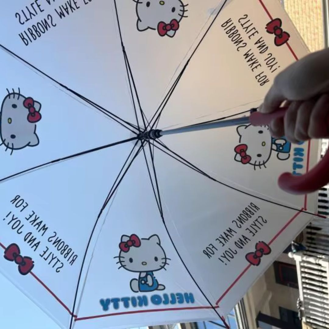 Parapluie Cloche Hello Kitty Blanc - Acheter Parapluie