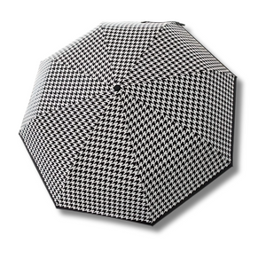Parapluie à Motifs Anglais Automatique Noir et Blanc - Acheter Parapluie