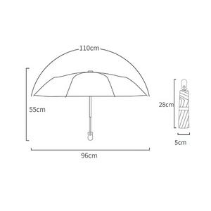 Parapluie à Motifs Anglais Automatique Noir et Blanc - Acheter Parapluie