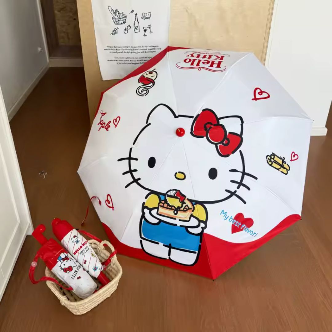 Parapluie Hello Kitty Rouge - Acheter Parapluie