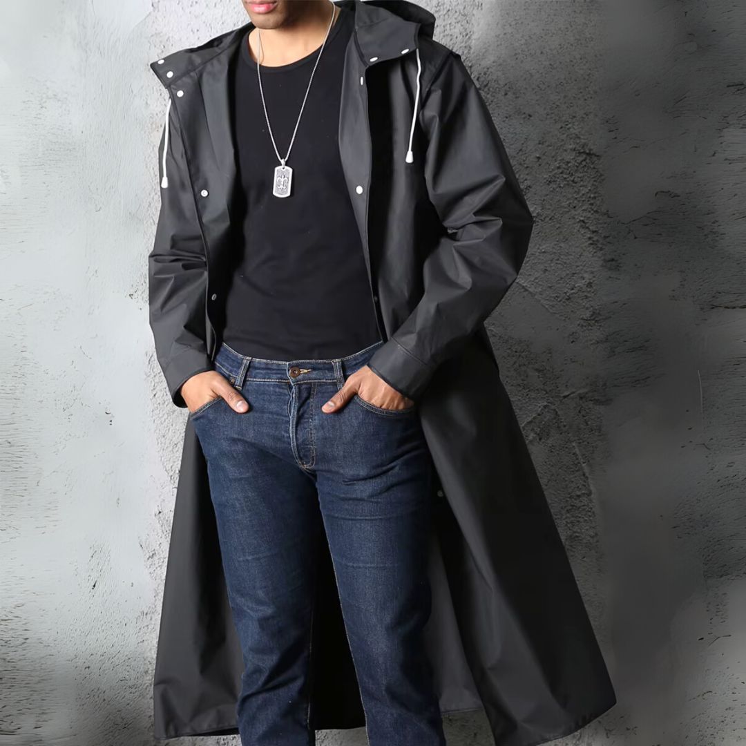 Ponchon Homme Premium  Imperméable Noir - Acheter Parapluie