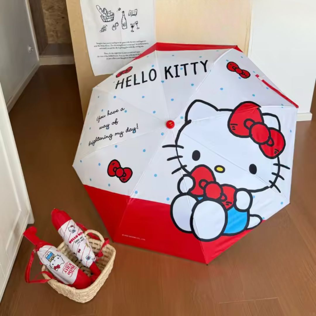 Parapluie Hello Kitty Rouge - Acheter Parapluie