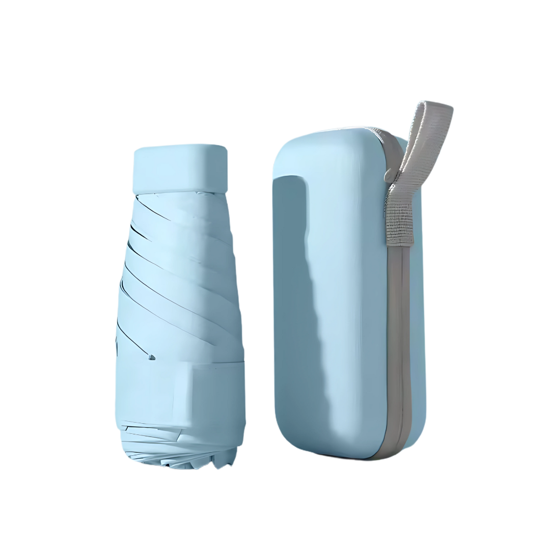 Mini Parapluie Capsule – Pliant, Imperméable et Anti-UV, Idéal Voyage et Plein Air Blue Ciel - Acheter Parapluie