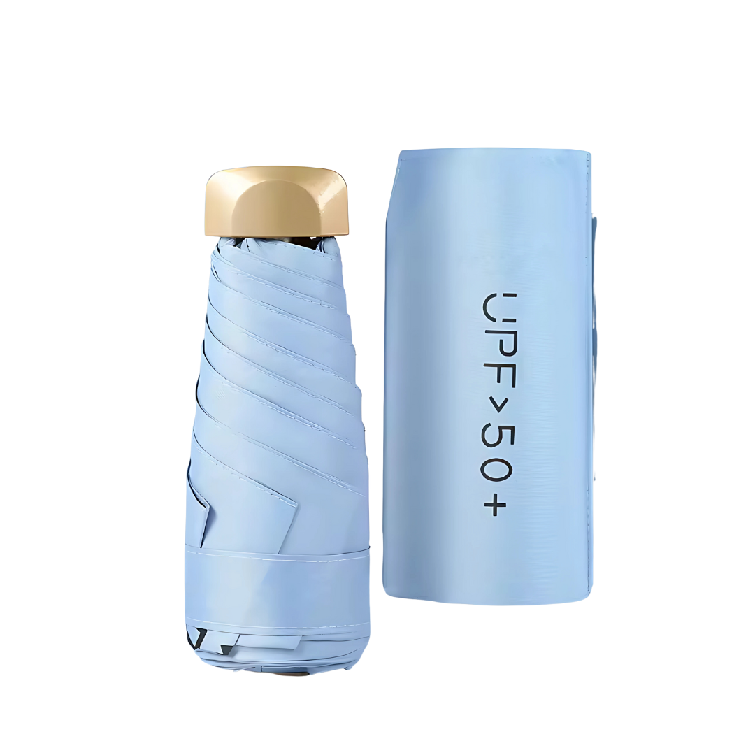 Mini Parapluie Pliant De Poche Anti-UV Bleu Ciel - Acheter Parapluie