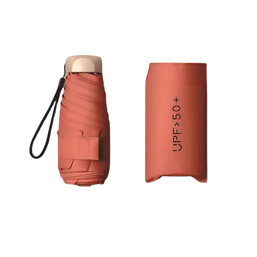 Mini Parapluie Pliant De Poche Anti-UV Orange - Acheter Parapluie