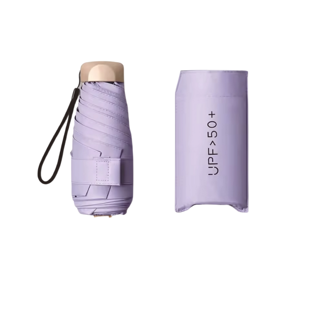 Mini Parapluie Pliant De Poche Anti-UV Violet - Acheter Parapluie