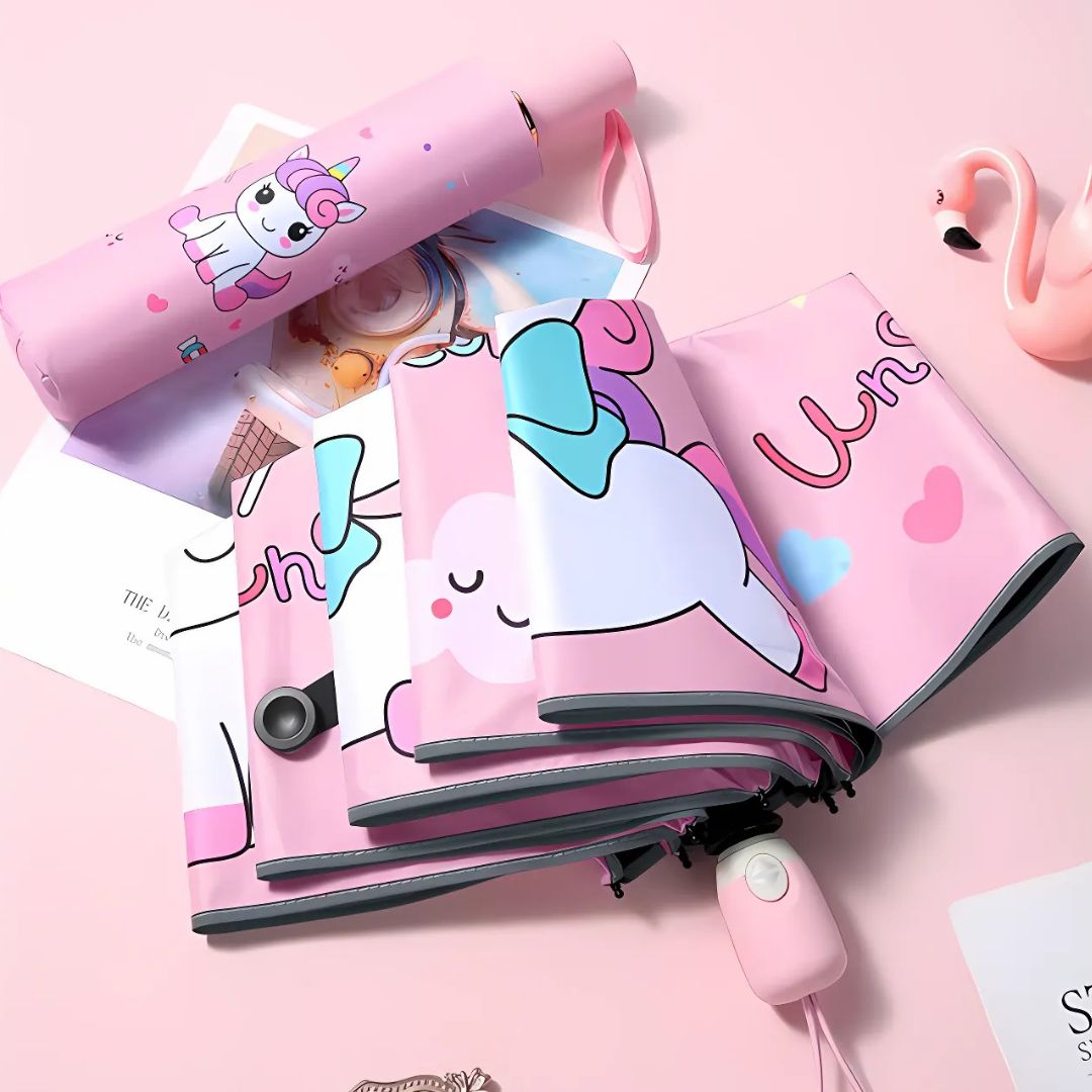 Parapluie Enfant Licorne Rose - Acheter Parapluie