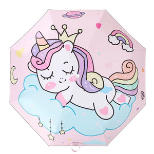 Parapluie  Réfléchissant  Enfant Fille Rose - Acheter Parapluie