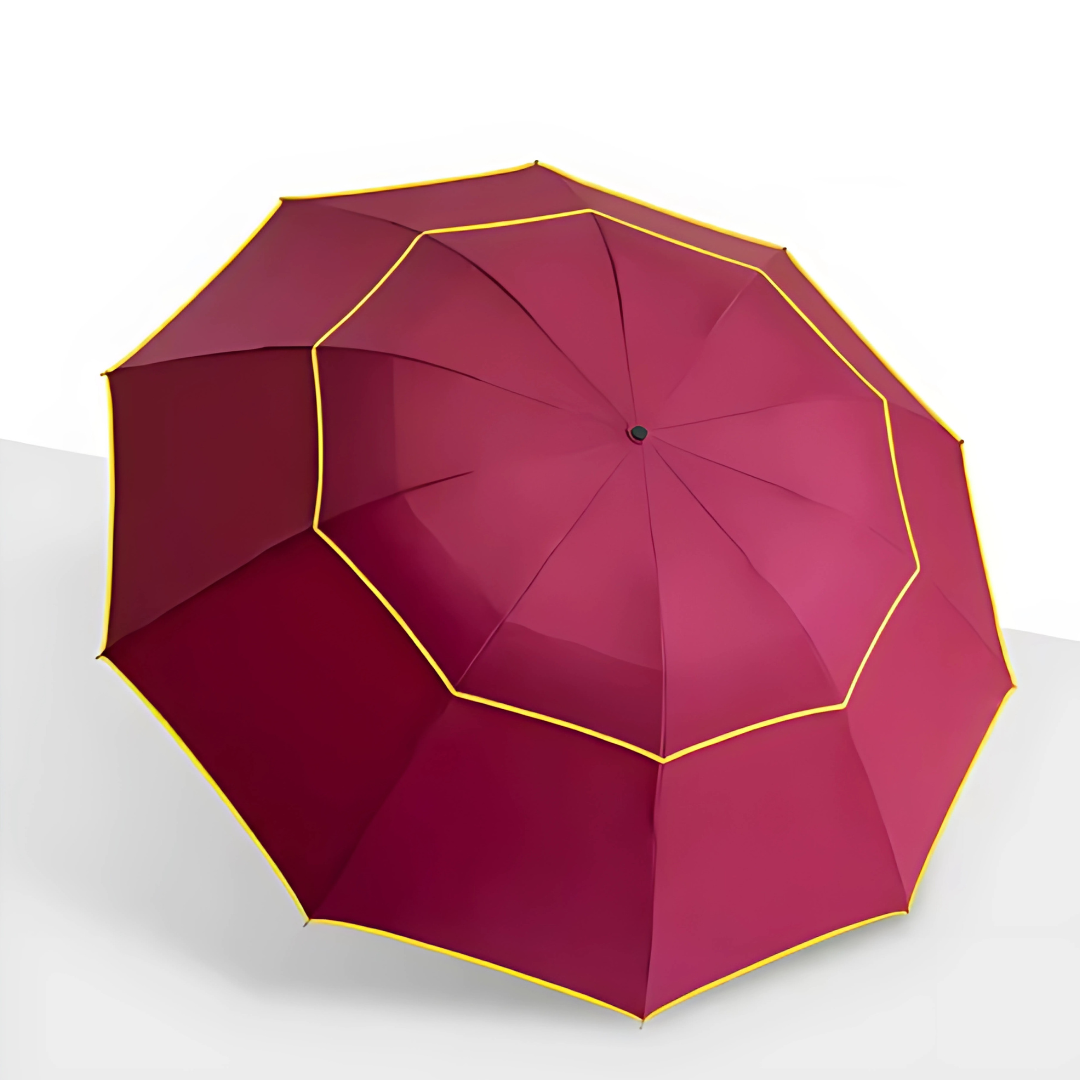 Parapluie Automatique Double Couche Rouge - Acheter Parapluie