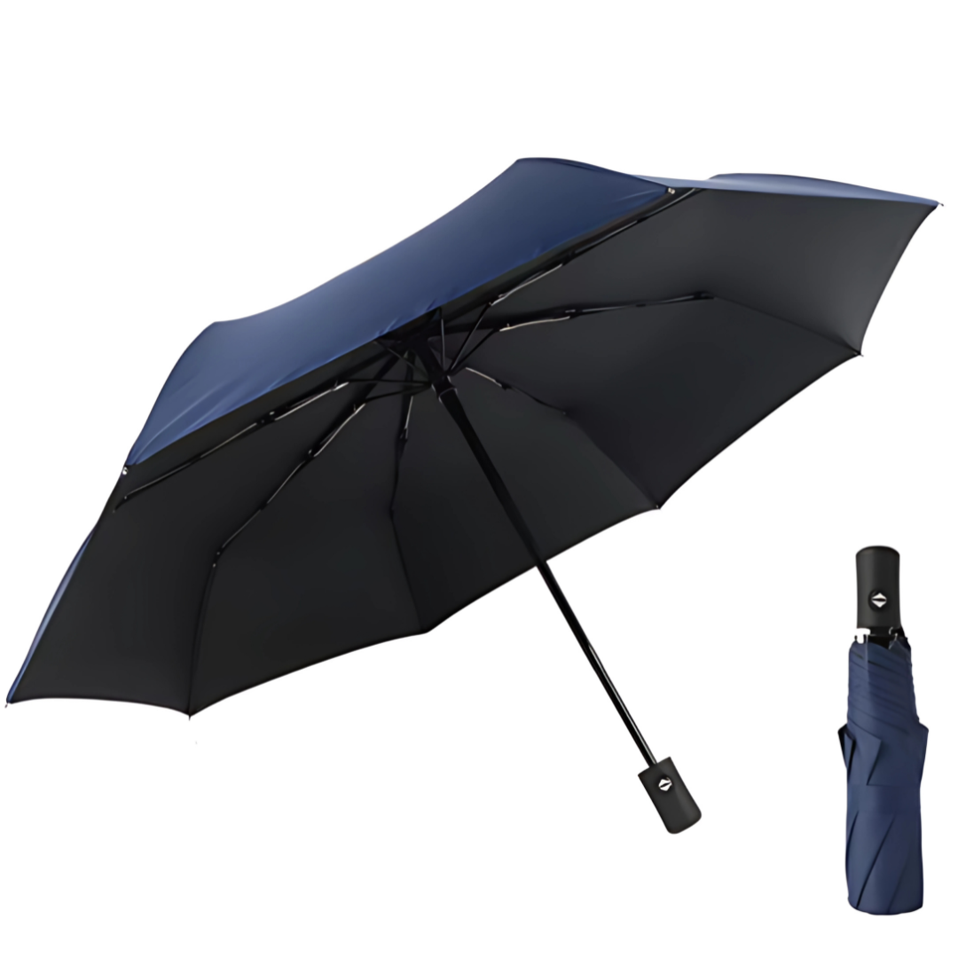 Parapluie Automatique Grand Bleu Marine - Acheter Parapluie