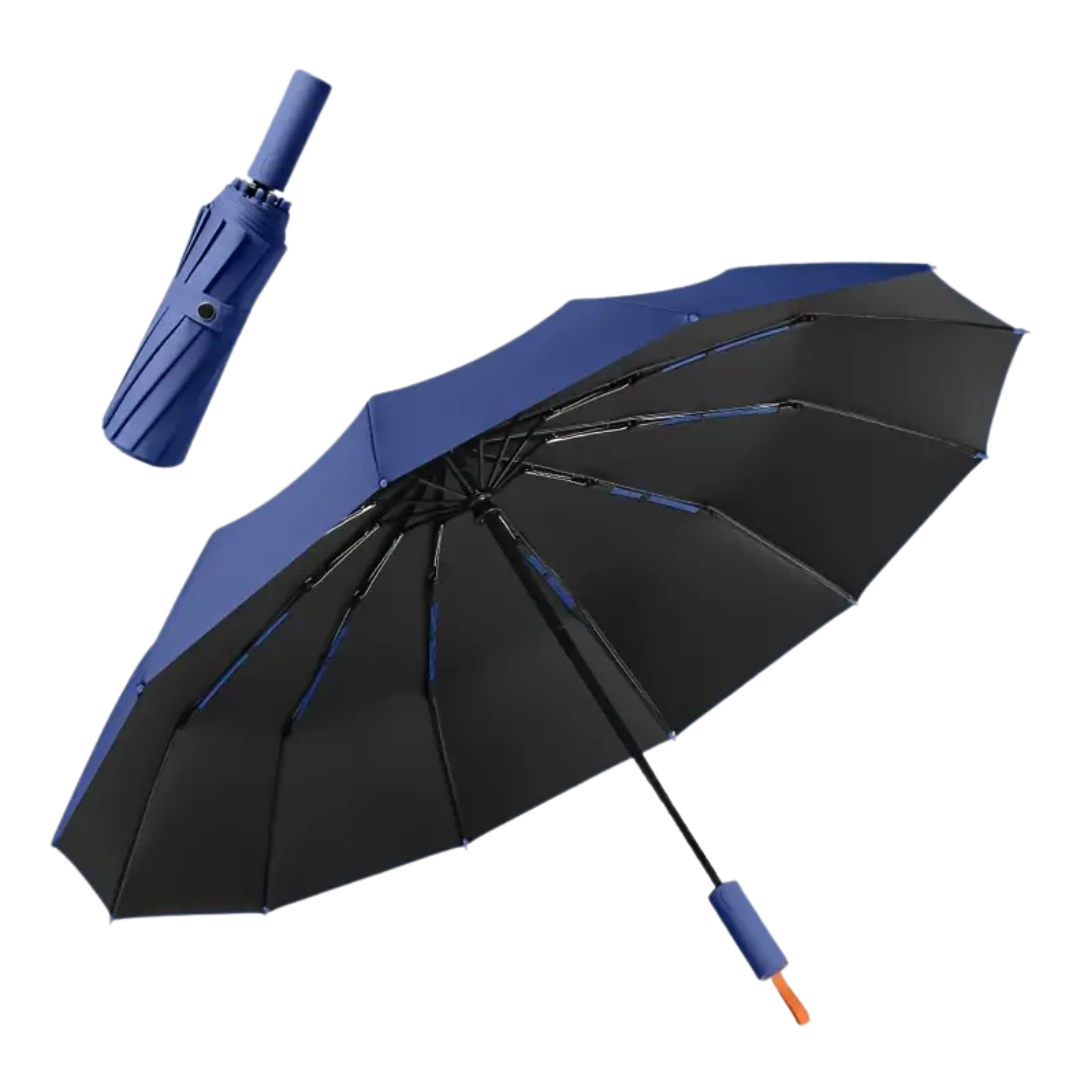 Parapluie Automatique Résistant Bleu Marine - Acheter Parapluie