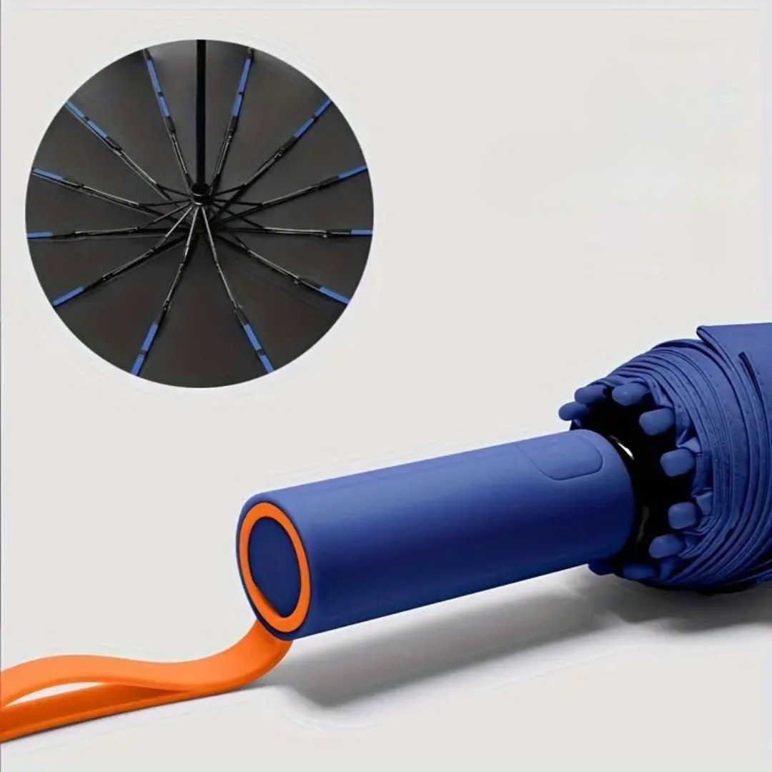 Parapluie Automatique Résistant Bleu Marine - Acheter Parapluie