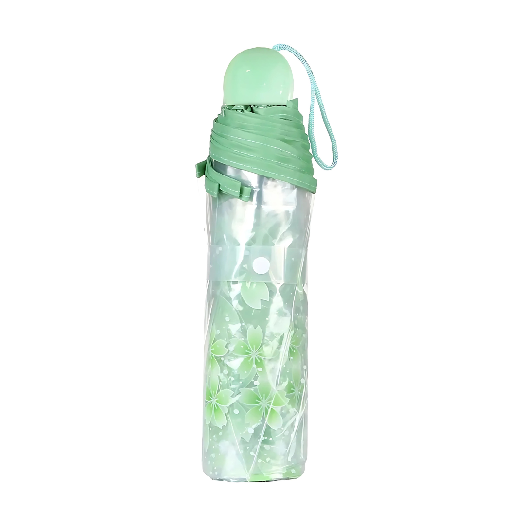 Parapluie Transparent Fleur de Cerisier Vert - Acheter Parapluie