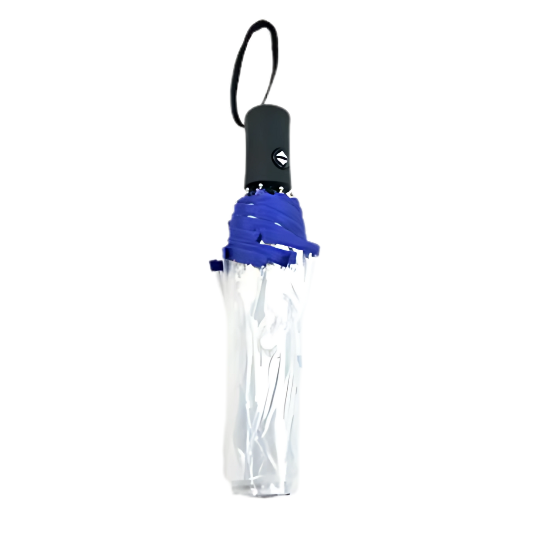 Parapluie Transparent Pliant Automatique Bleu - Acheter Parapluie