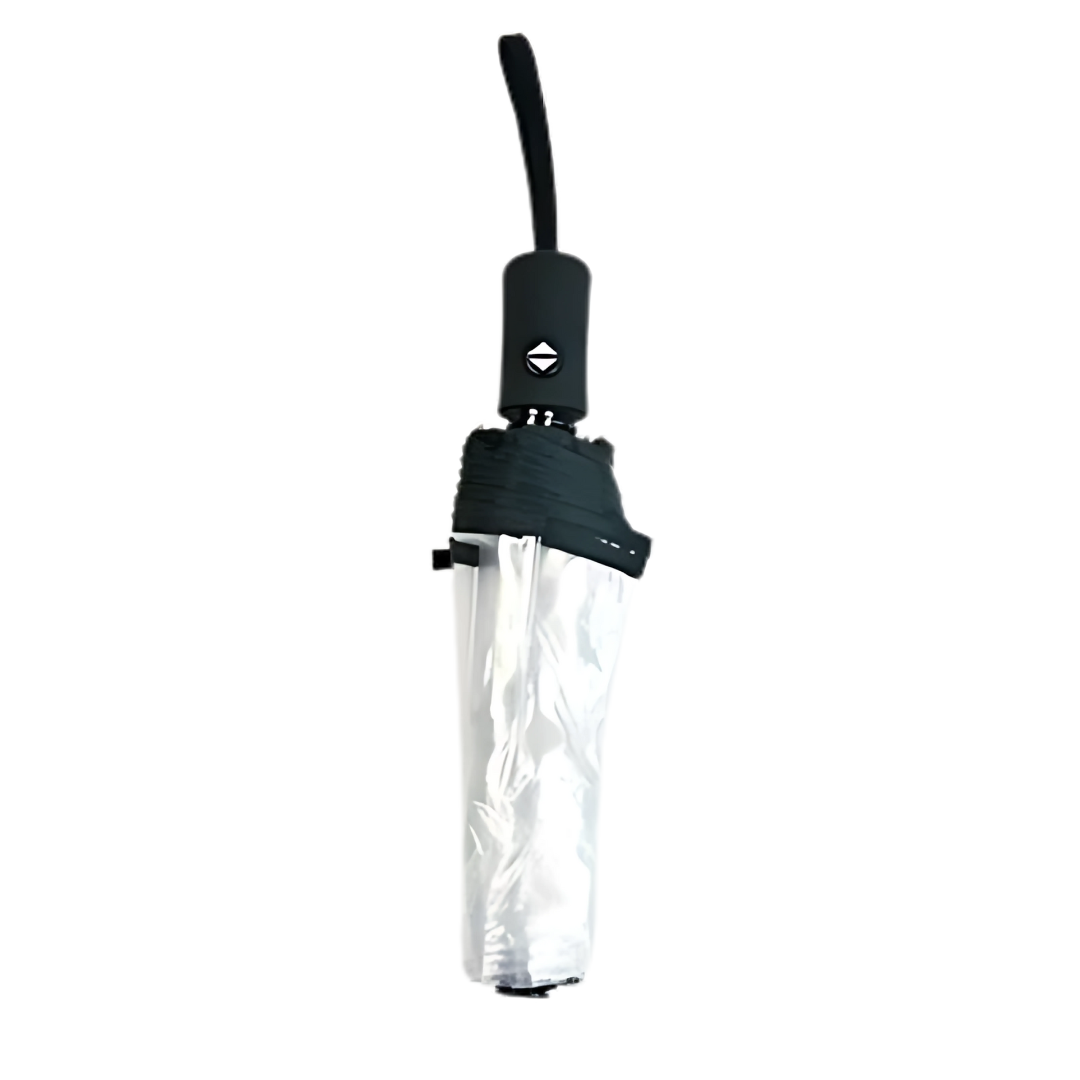 Parapluie Transparent Pliant Automatique Noir - Acheter Parapluie