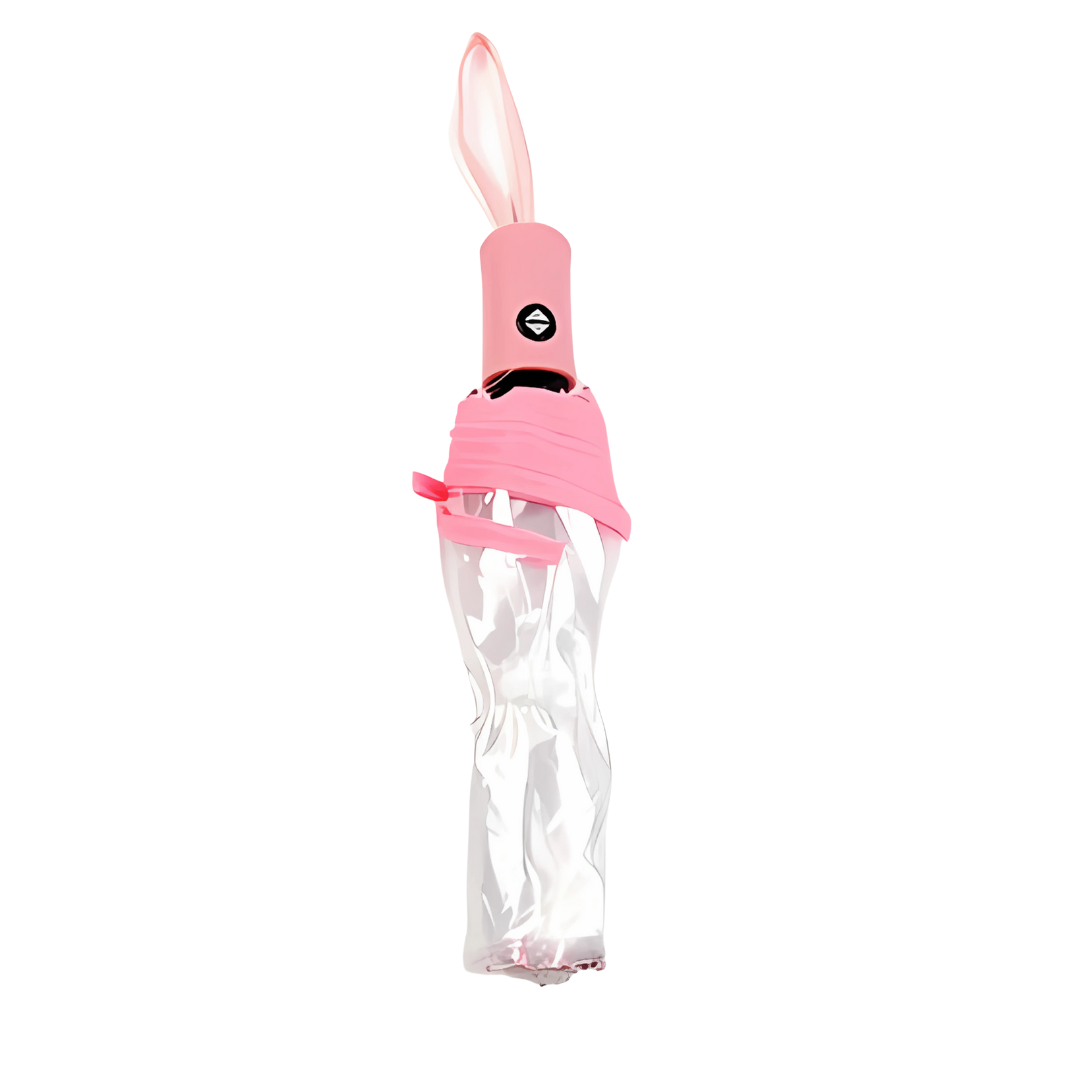 Parapluie Transparent Pliant Automatique Rose - Acheter Parapluie