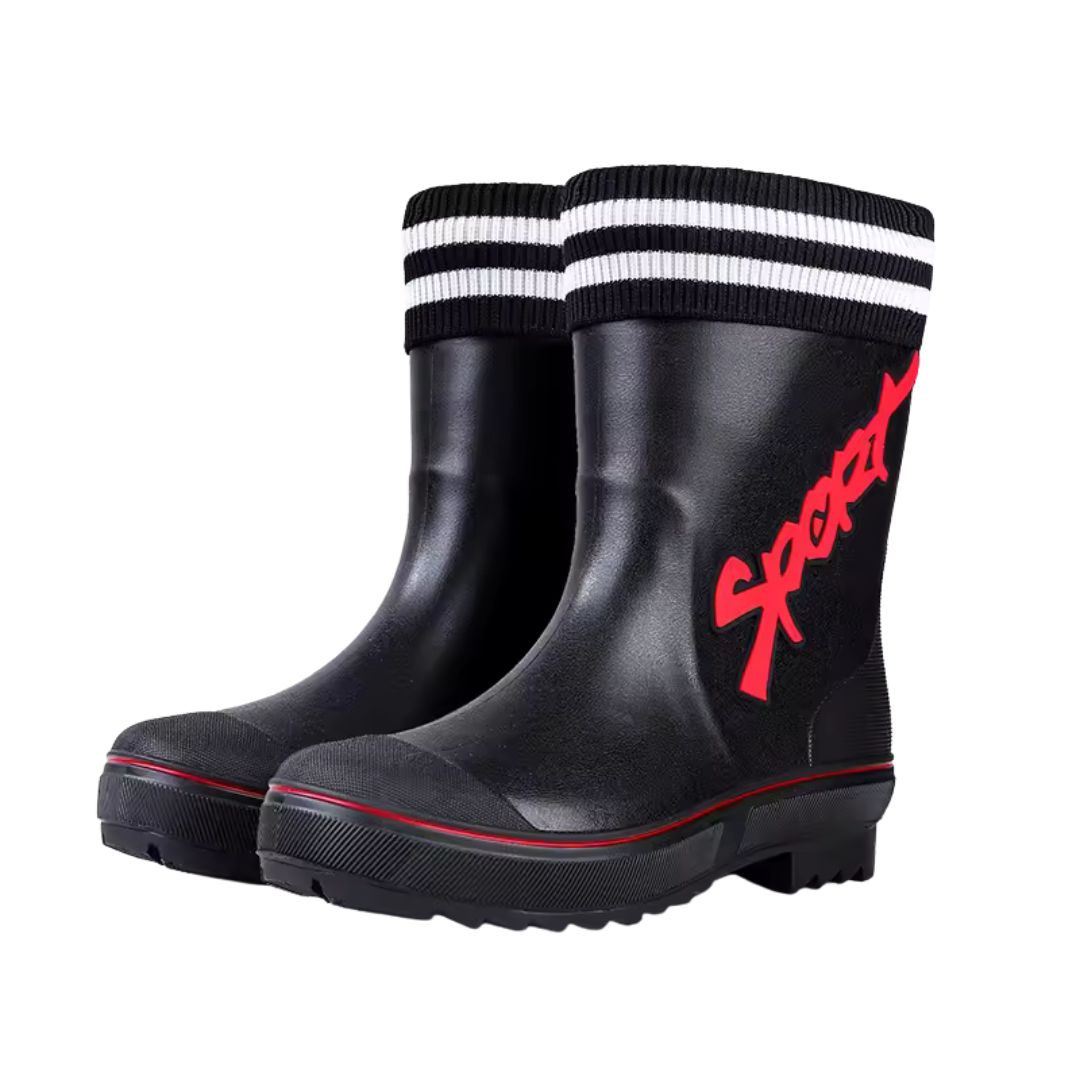 Bottes de Pluie Caoutchouc Imperméables Rouge Chaud - Acheter Parapluie
