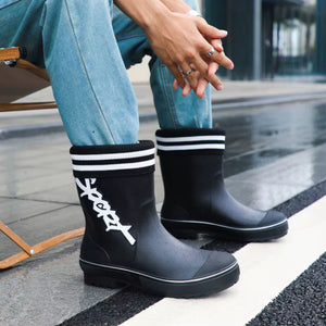 Bottes de Pluie Caoutchouc Imperméables Blanc Chaud - Acheter Parapluie