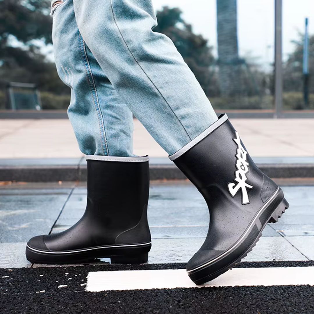 Bottes de Pluie Caoutchouc Imperméables Blanc - Acheter Parapluie
