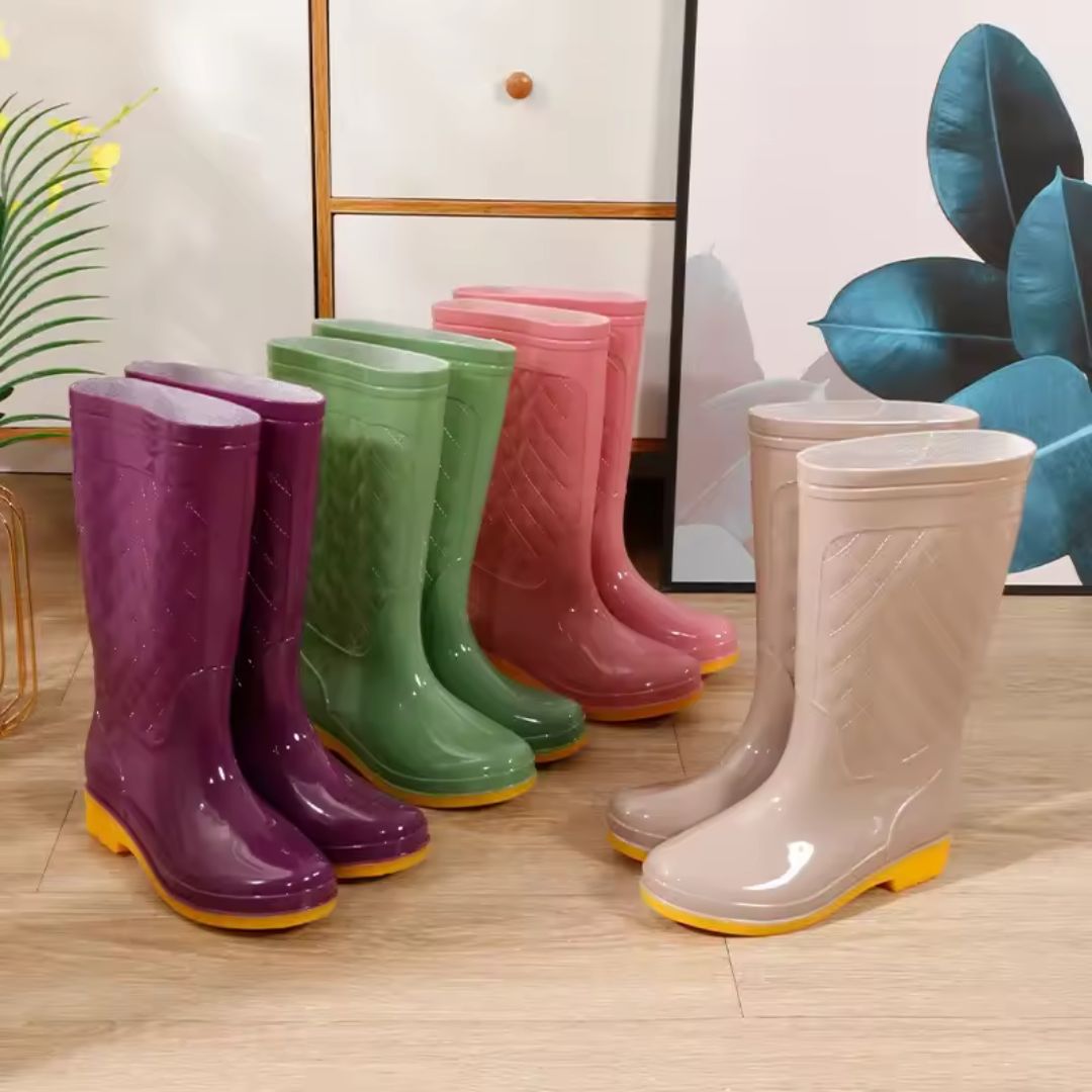 Bottes de Pluie Femme Antidérapantes Violet Foncé - Acheter Parapluie