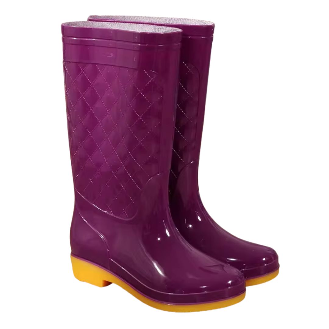 Bottes de Pluie Femme Antidérapantes Violet Foncé - Acheter Parapluie