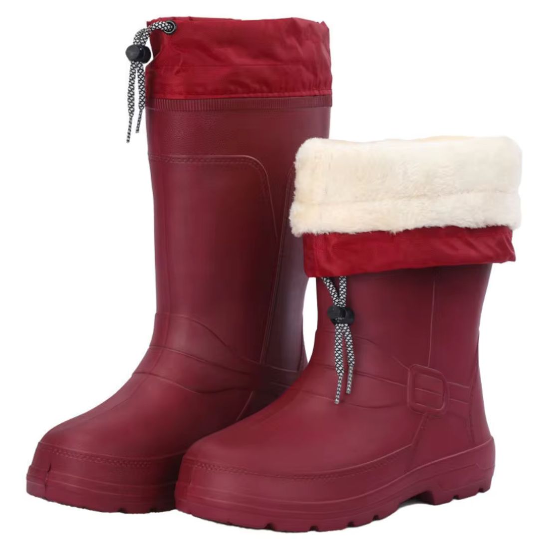 Bottes de Pluie Femme Imperméables Rouge - Acheter Parapluie