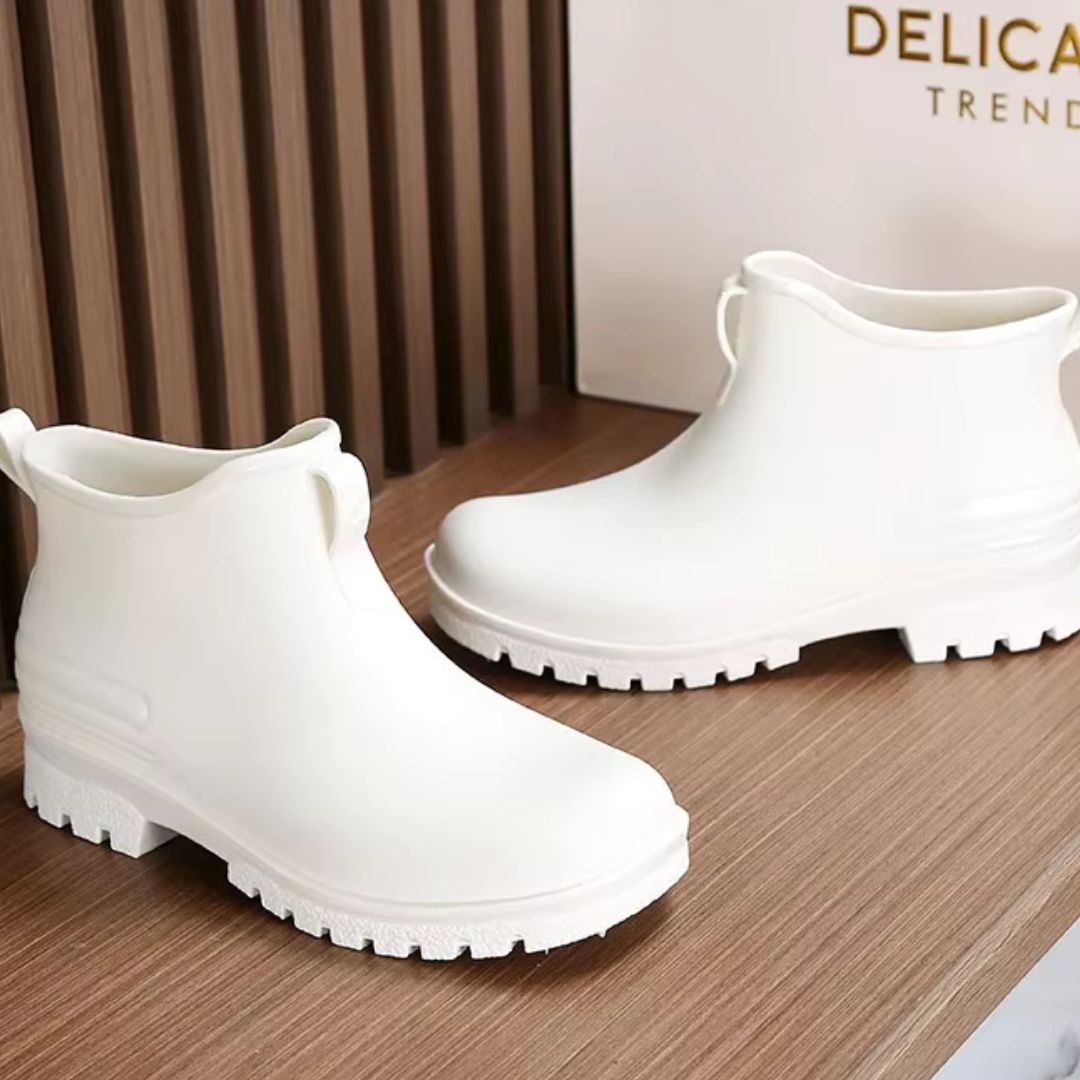 Bottes de Pluie Femme Blanc - Acheter Parapluie