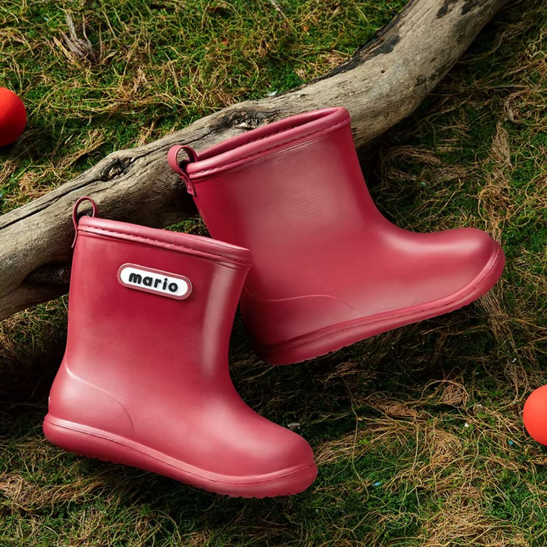 Bottes de Pluie Fillette Antidérapantes Rouge - Acheter Parapluie