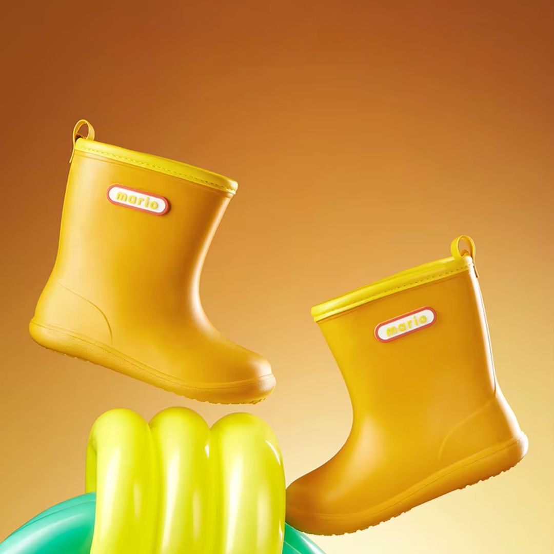 Bottes de Pluie Fillette Antidérapantes Jaune - Acheter Parapluie