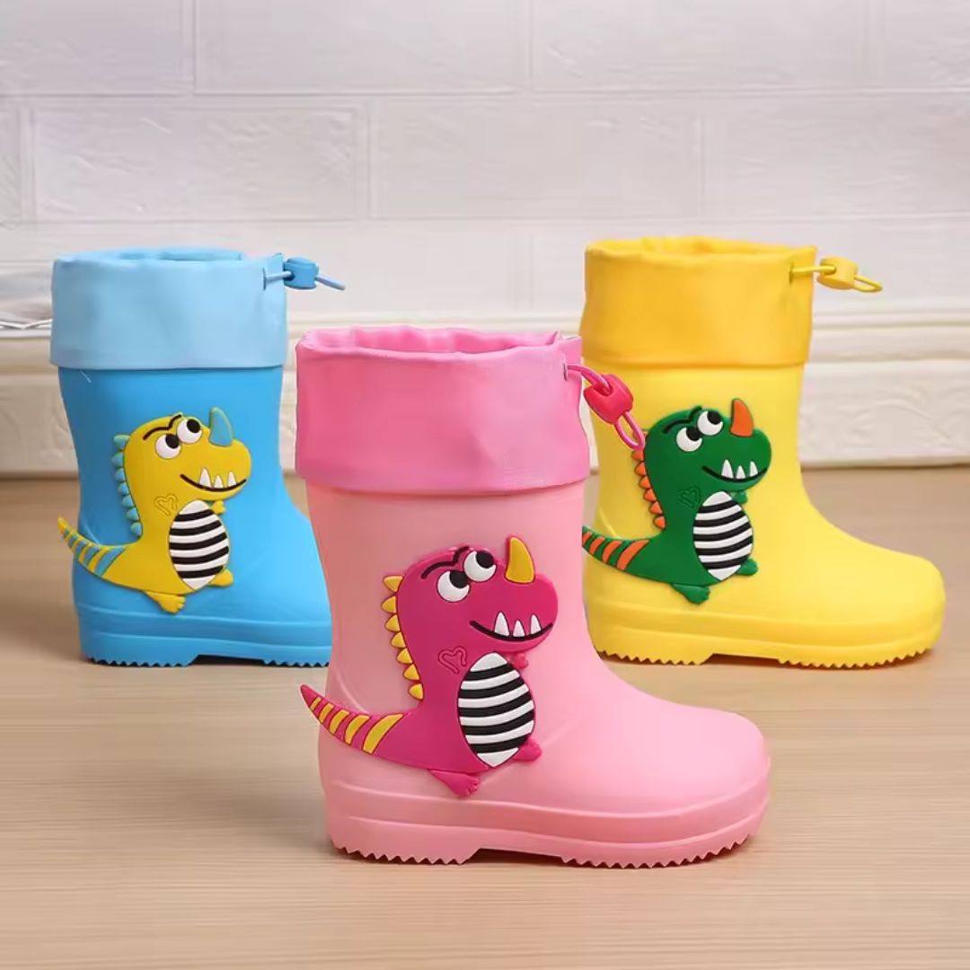 Bottes de Pluie Garcon Dinosaure Antidérapantes Jaune - Acheter Parapluie