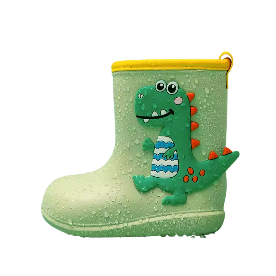 Bottes de Pluie Pour Enfants Dinosaure Vert - Acheter Parapluie