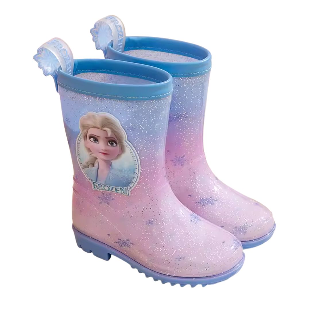 Bottes de Pluie Reine des Neiges Bleu - Acheter Parapluie