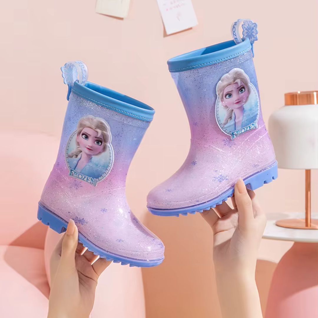 Bottes de Pluie Reine des Neiges Bleu - Acheter Parapluie