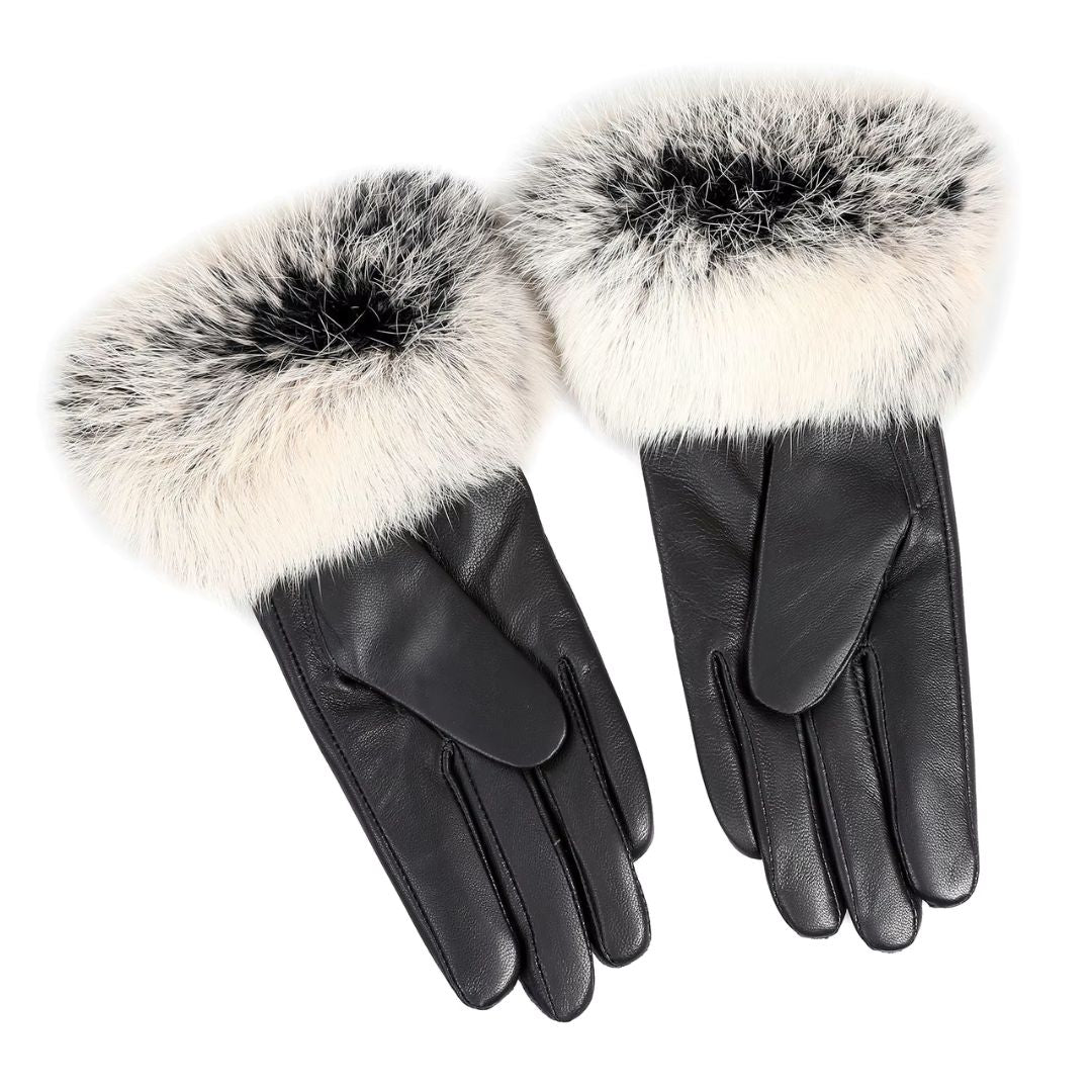 Gants Femme En Cuir Premium Gel Noir - Acheter Parapluie