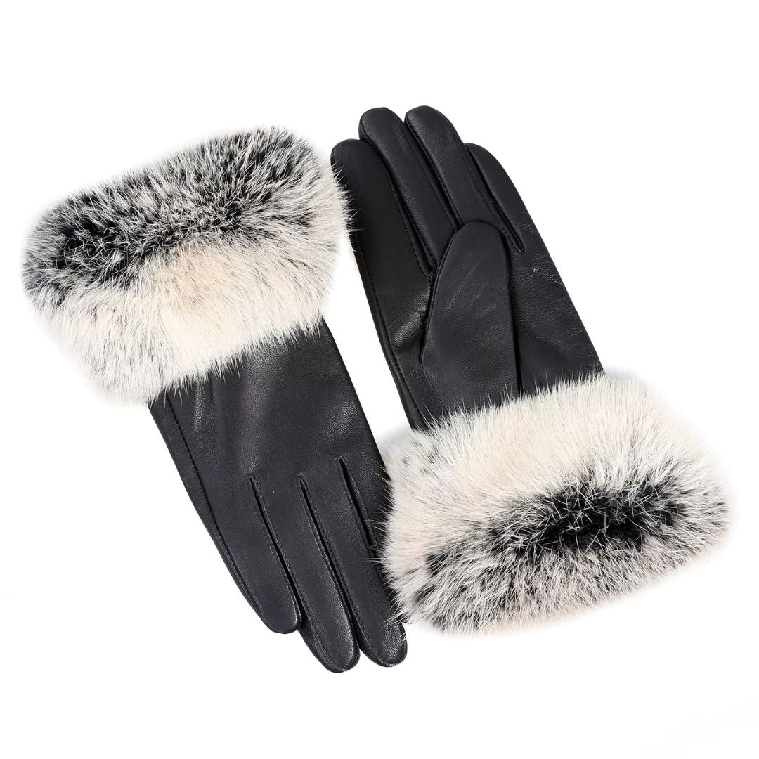 Gants Femme En Cuir Premium Gel Noir - Acheter Parapluie