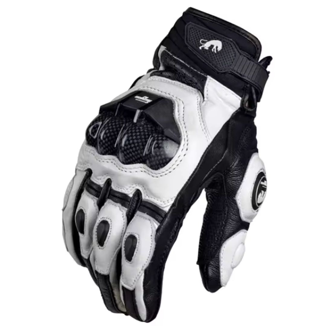 Gants Moto Homme Premium Blanc - Acheter Parapluie