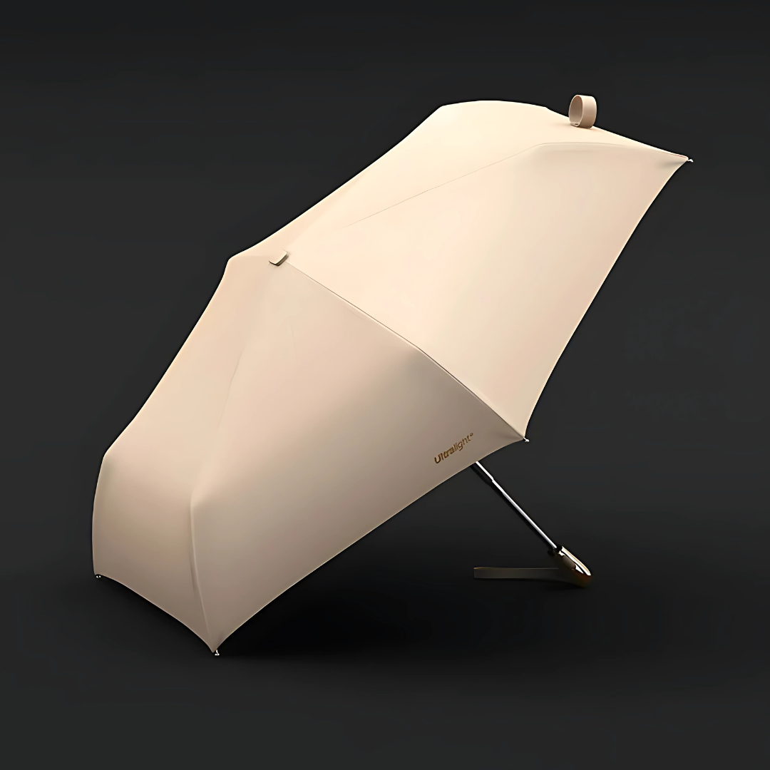 Mini Parapluie Automatique Pliant Premium Beige - Acheter Parapluie