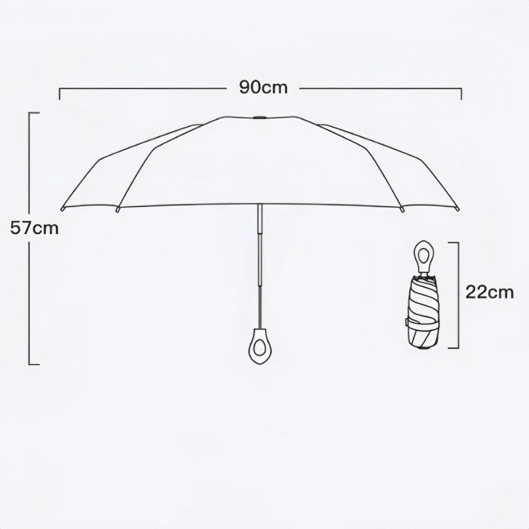 Mini Parapluie Capsule Compact Bleu Ciel - Acheter Parapluie
