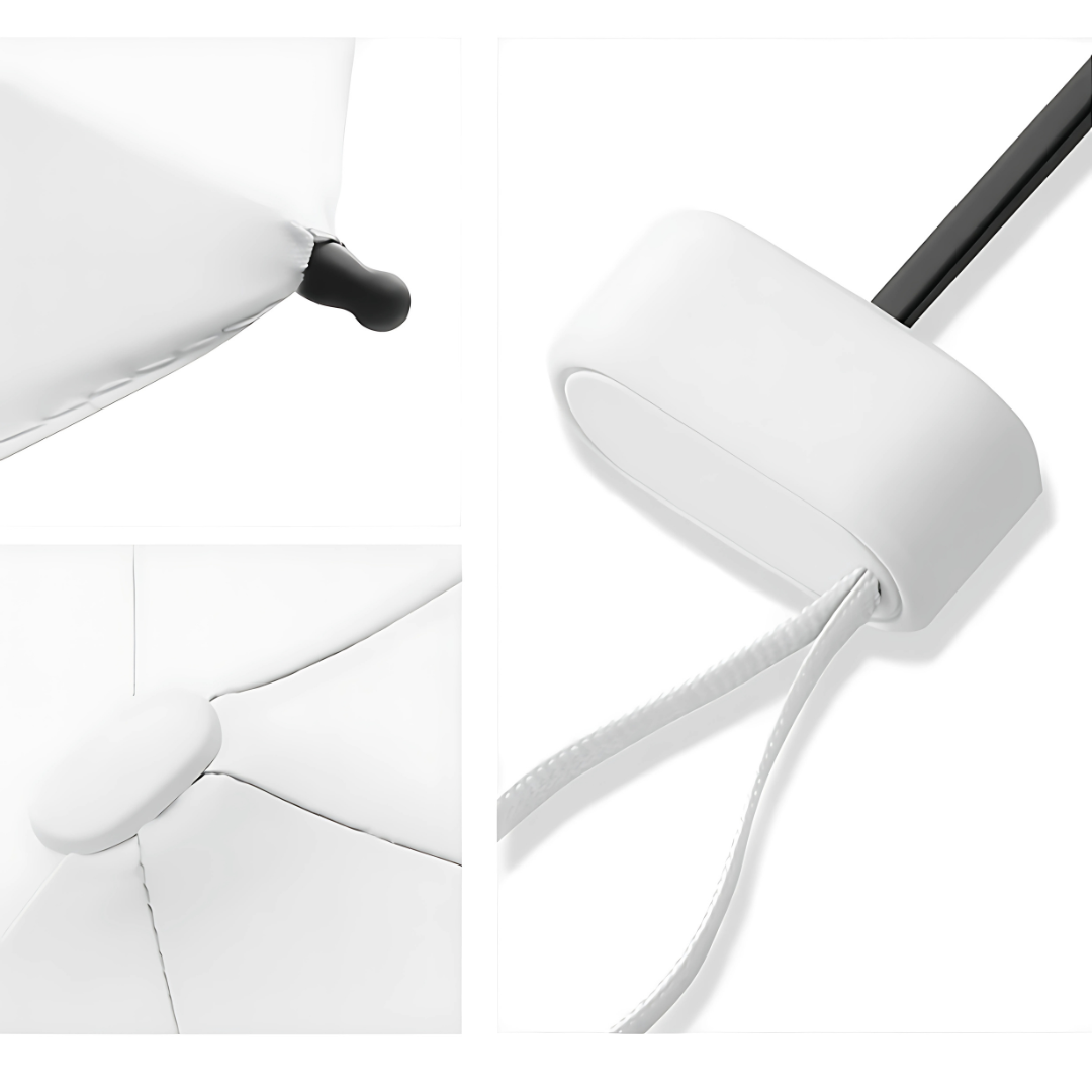 Mini Parapluie Capsule – Pliant, Imperméable et Anti-UV, Idéal Voyage et Plein Air Blanc - Acheter Parapluie