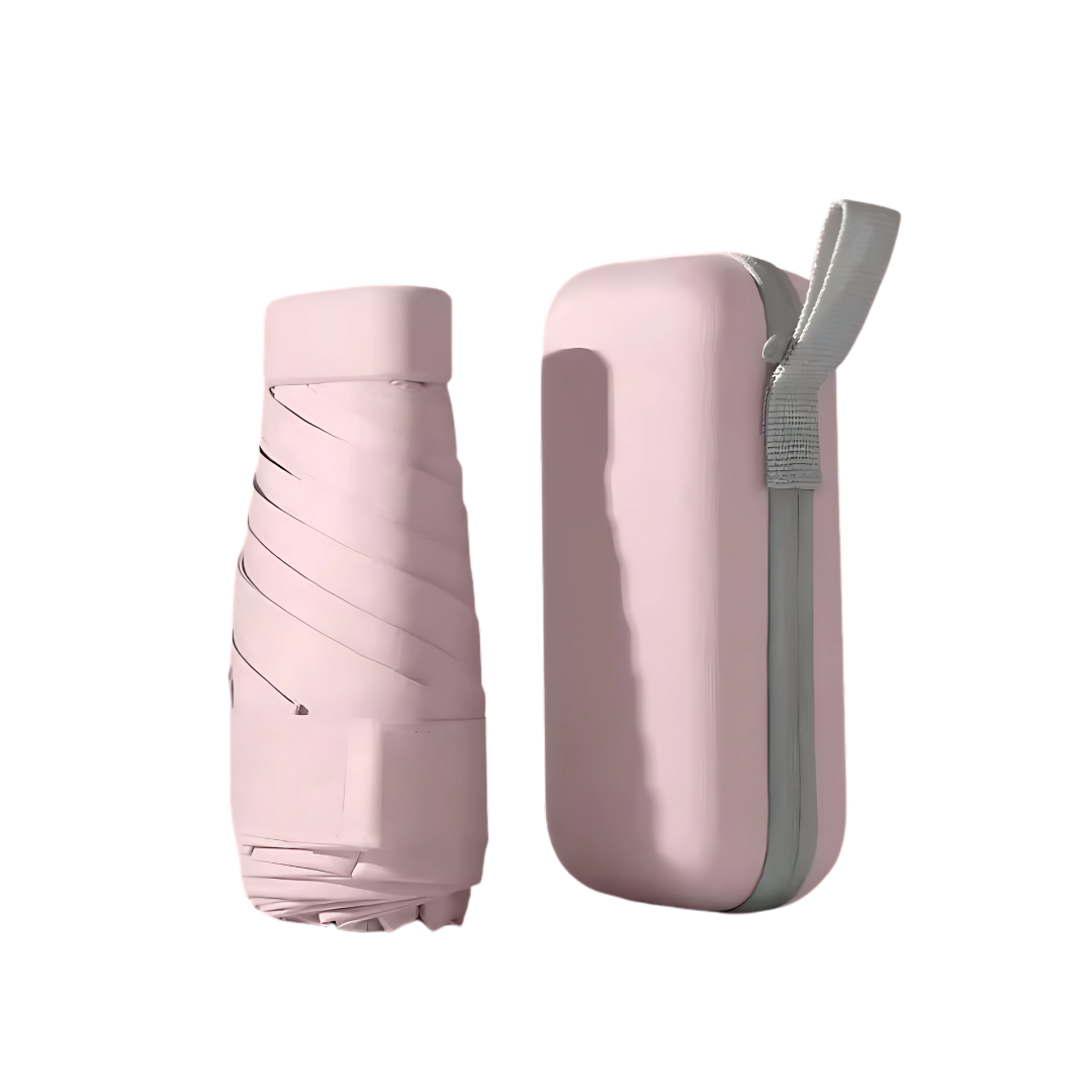 Mini Parapluie Capsule – Pliant, Imperméable et Anti-UV, Idéal Voyage et Plein Air Rose - Acheter Parapluie