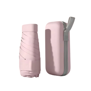 Mini Parapluie Capsule – Pliant, Imperméable et Anti-UV, Idéal Voyage et Plein Air Rose - Acheter Parapluie